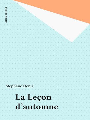 cover image of La Leçon d'automne